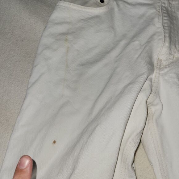 Vtg Calvin Klein Jeans Mens Size 34X30 White Denim Pants Preppy Retro Workwear - Picture 9 of 16